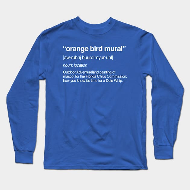 Orange Bird Definition Long Sleeve T-Shirt by PopCultureShirts